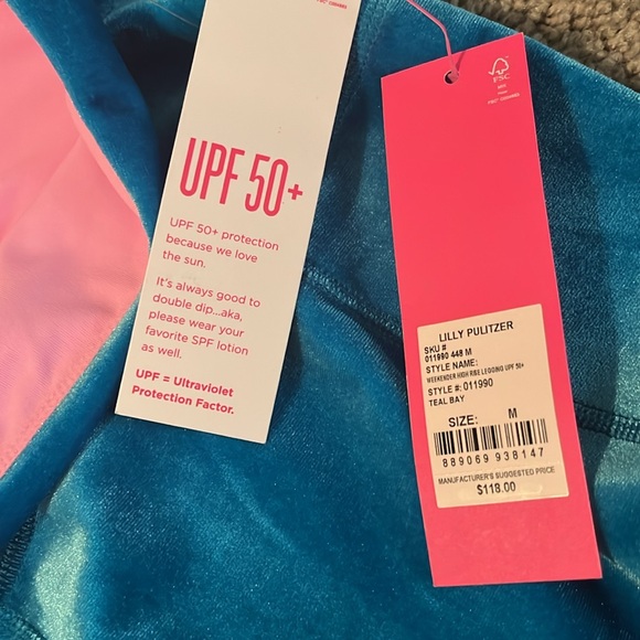 Lily Pulitzer teal bay legging - Picture 4 of 5